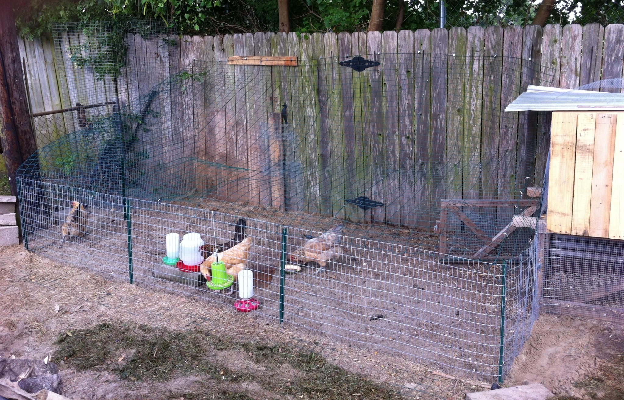 12'x7' run attached to coop