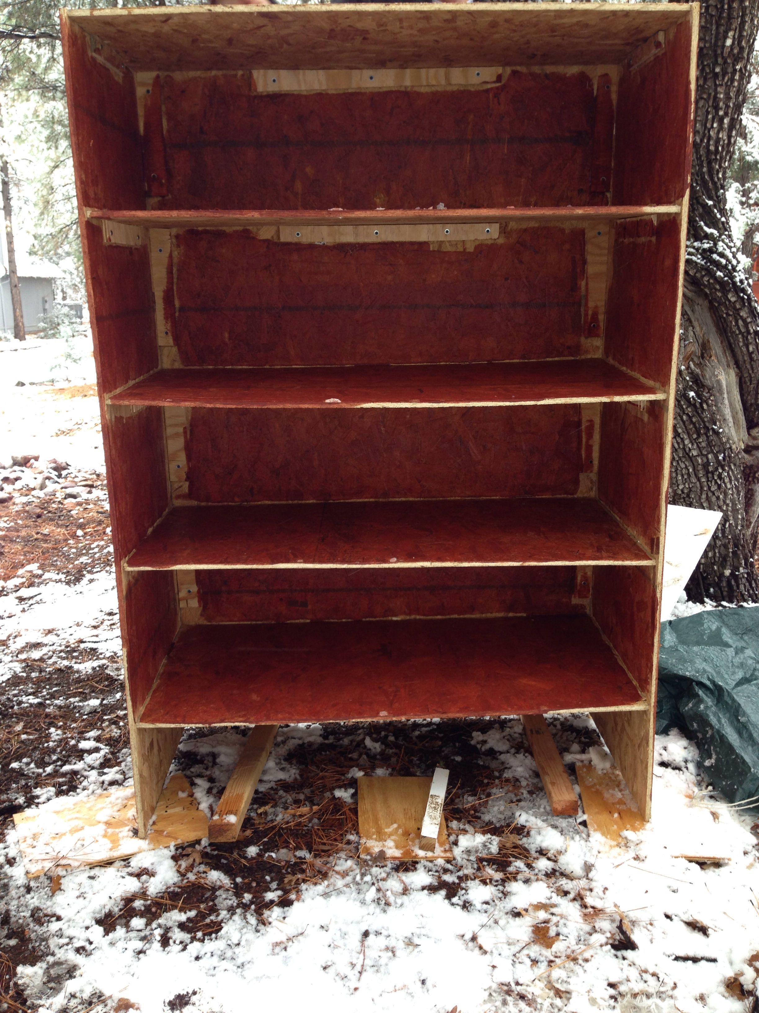 24" x 48" x 12" Quail Condo with 8 compartments, 1/2 x 1/2 hardware cloth floor & windows, 2'x4' oil drip pans from Walmart, nipple waterer, & 3-lb capacity hanging poultry feeder