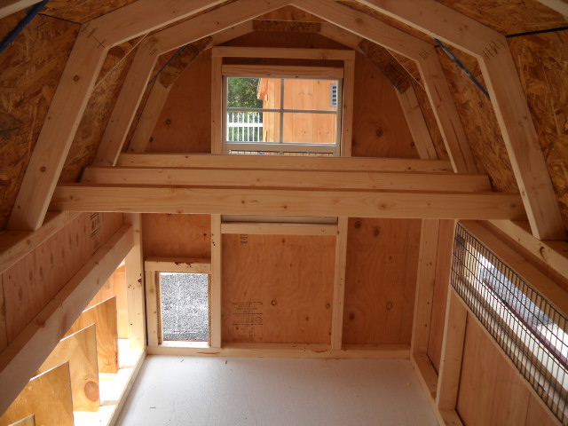 4 x 8 Dutch Chicken Coop Interior