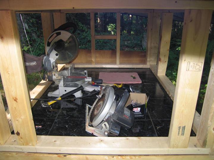 8-5- all 4 walls are framed