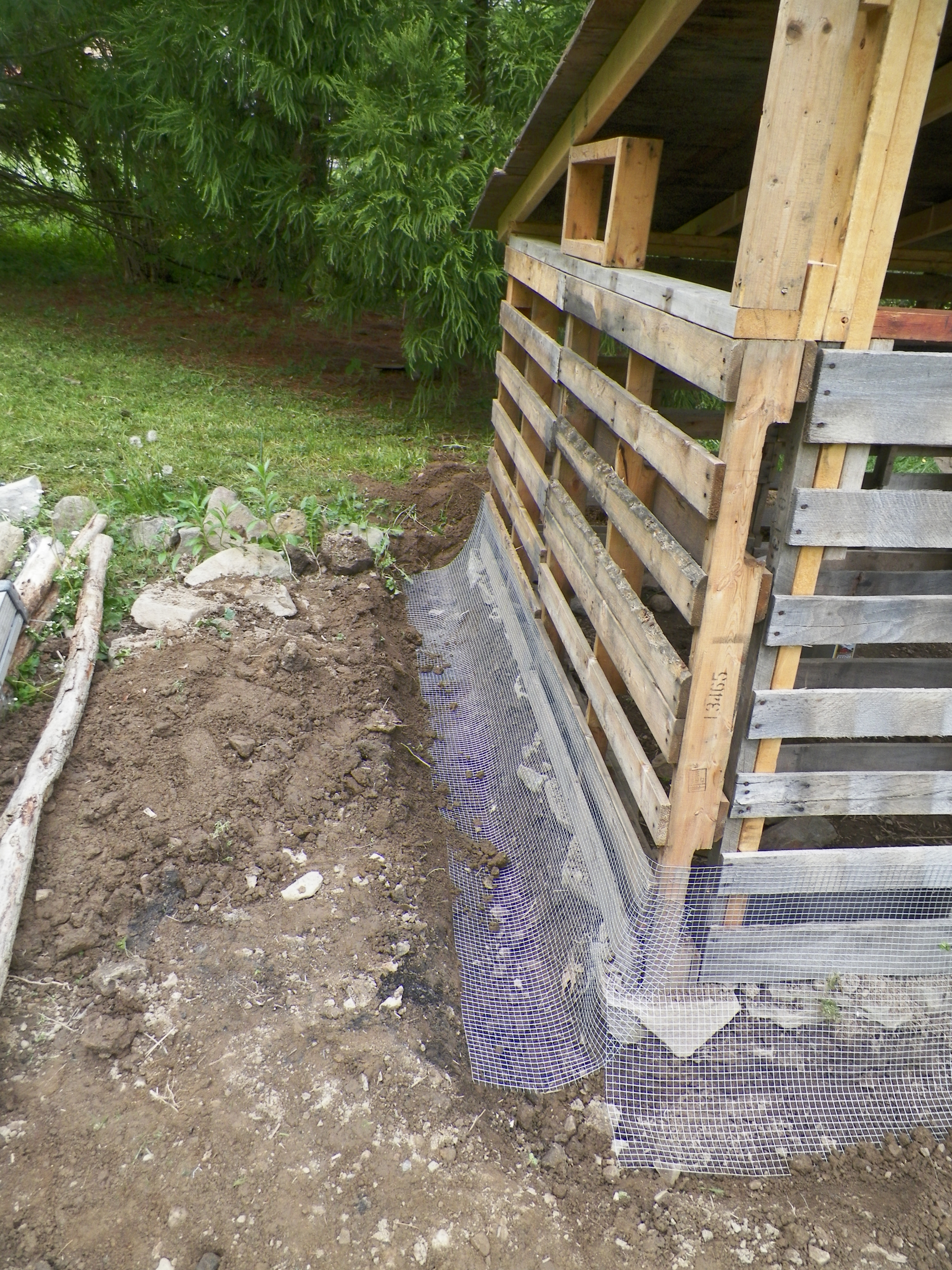 A bit more detail of the wall construction.