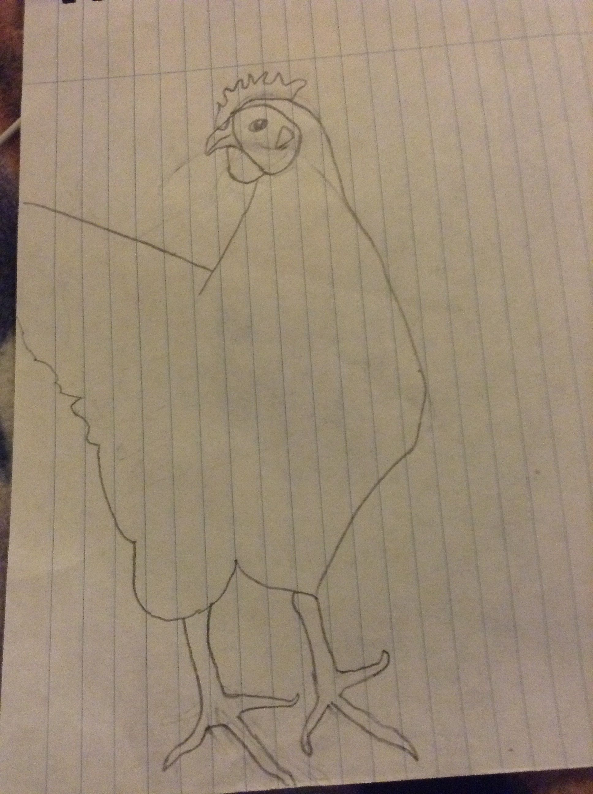 A drawing of one of my White Rocks