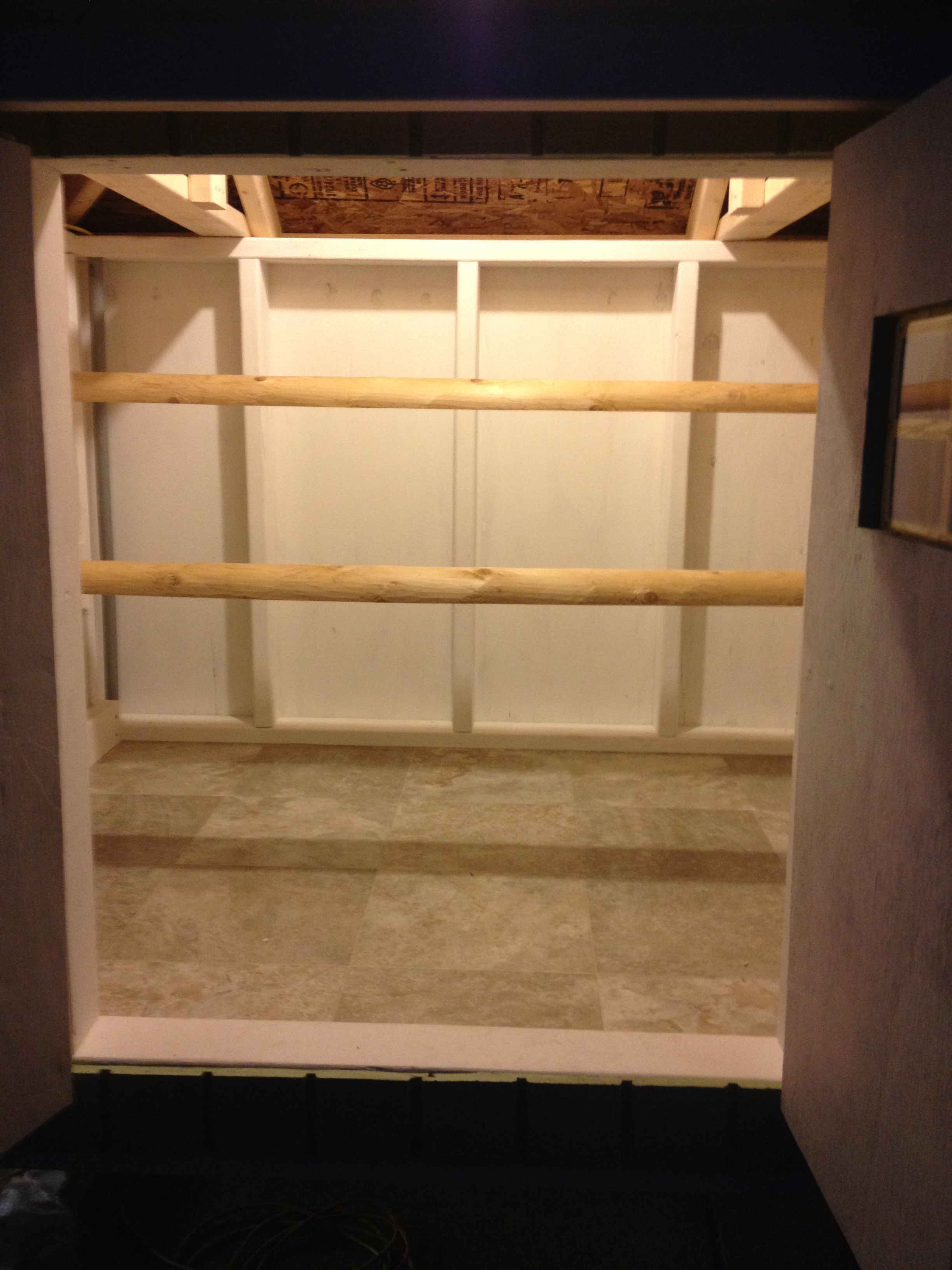 A look inside from the from opened door.