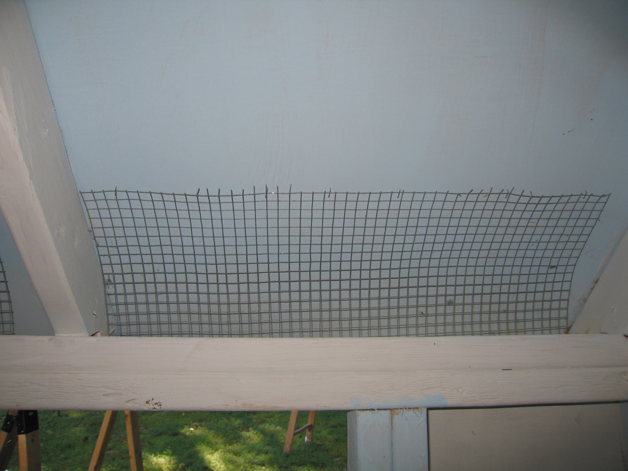 adding hardware cloth to vents in roof