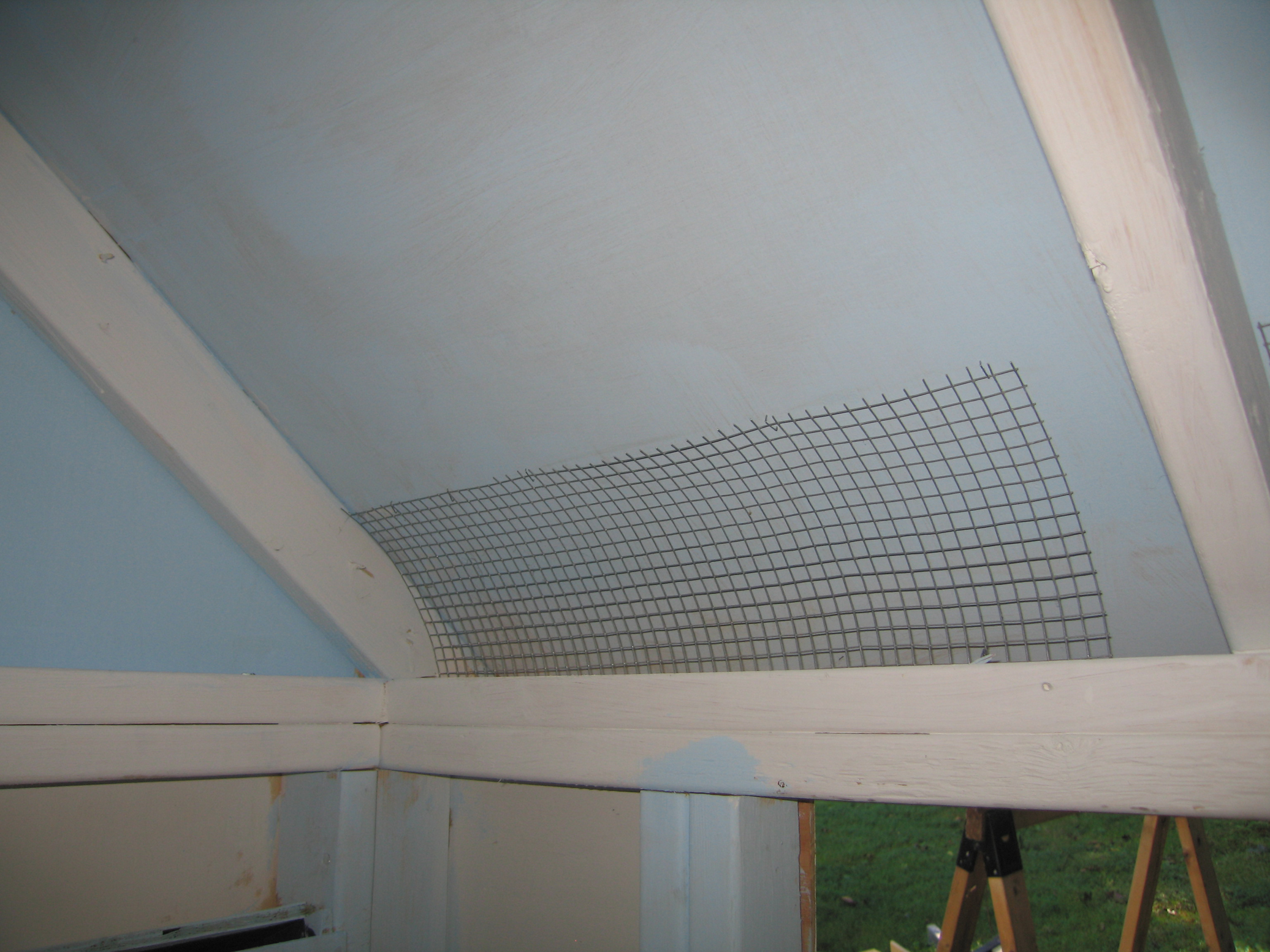 adding hardware cloth to vents in roof