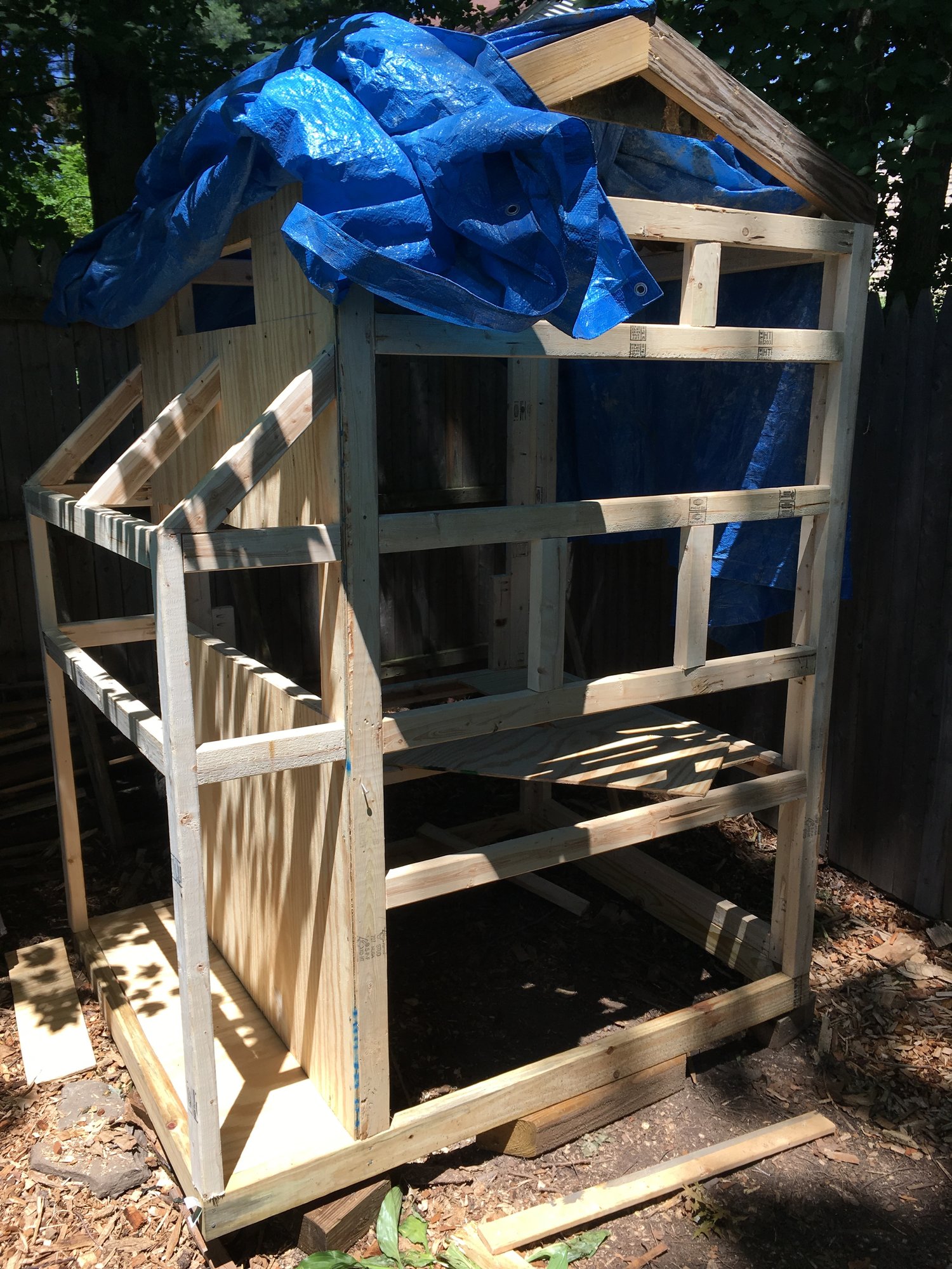 Adding the sheathing