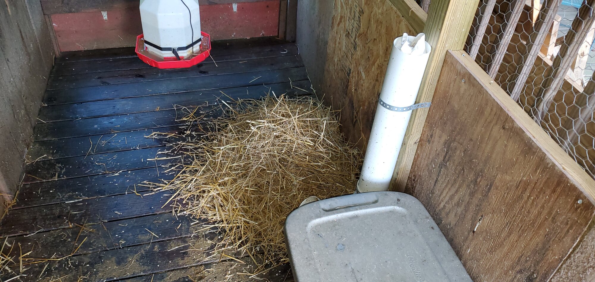 Addtional floorspace (camping area) for the grown up ducks