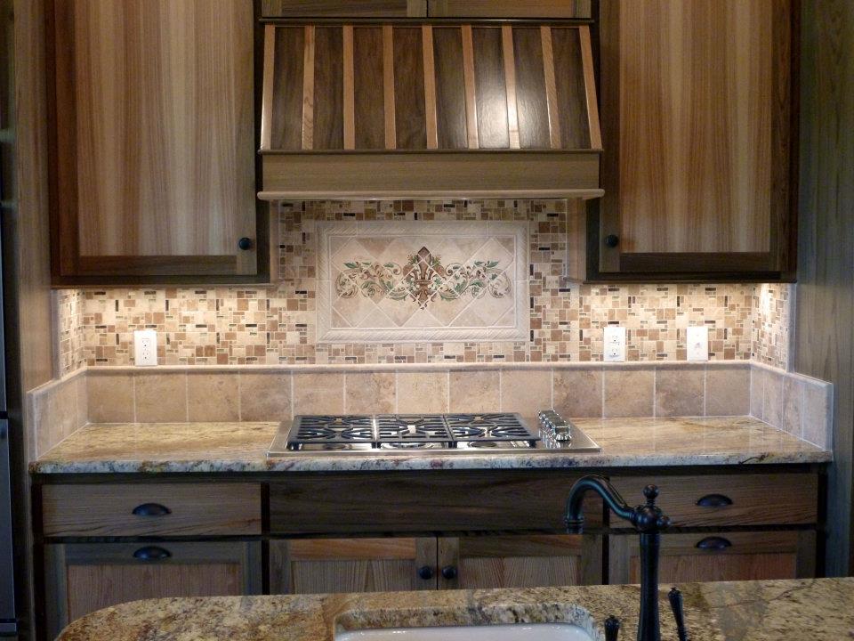 After we installed it. We did all the tile/stone installation on this new construction house.