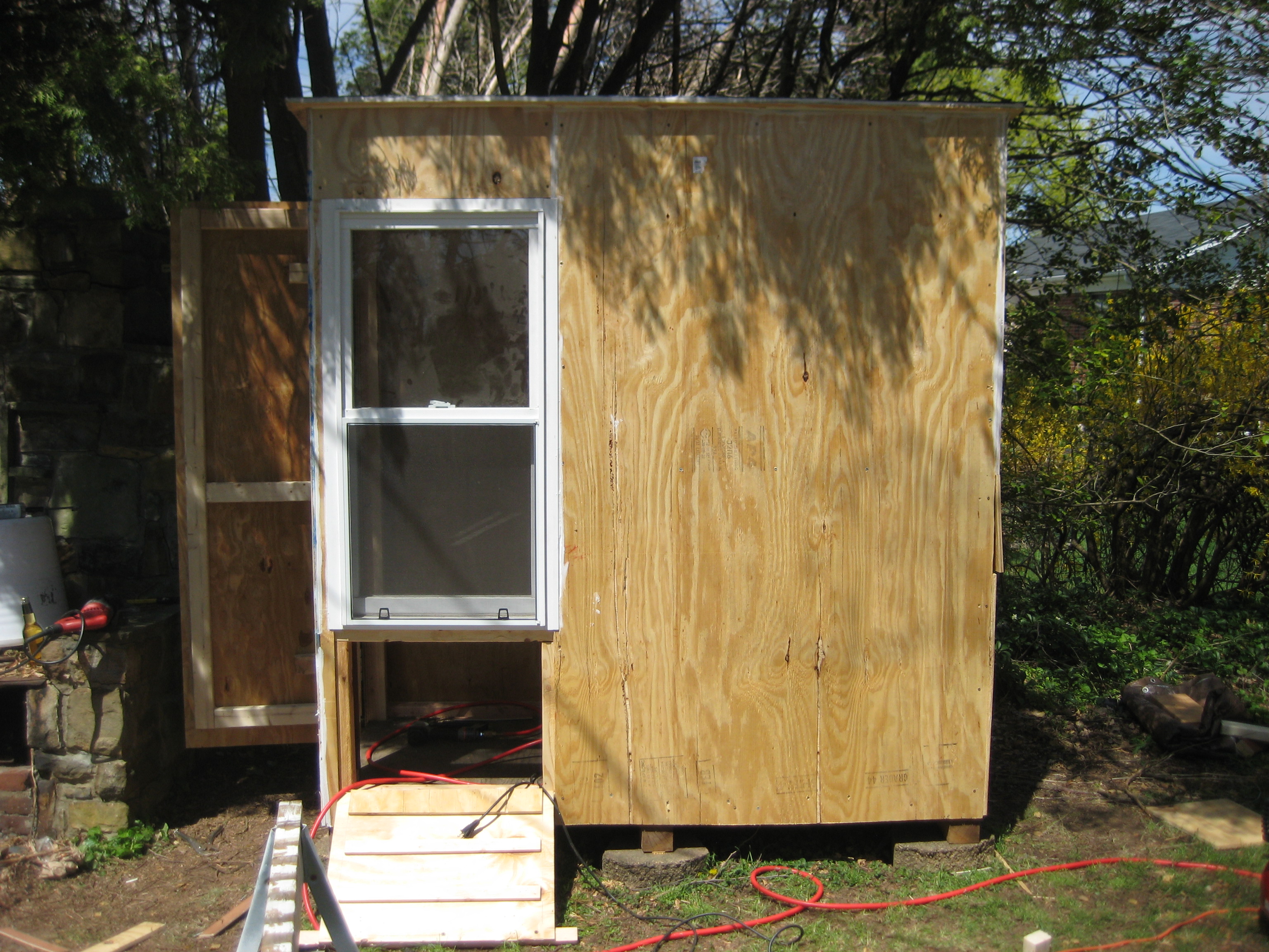 All doors in working order and waiting to be painted.