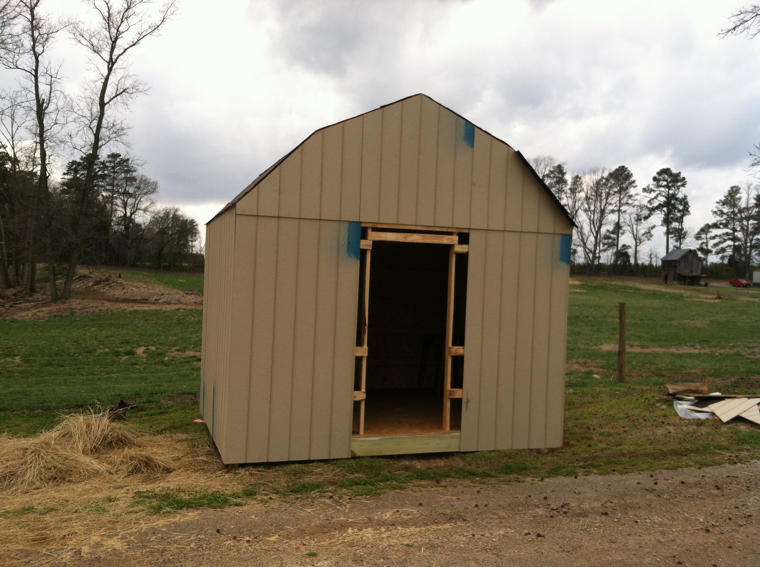 All framed in.  Nothing to do but add the windows and door.