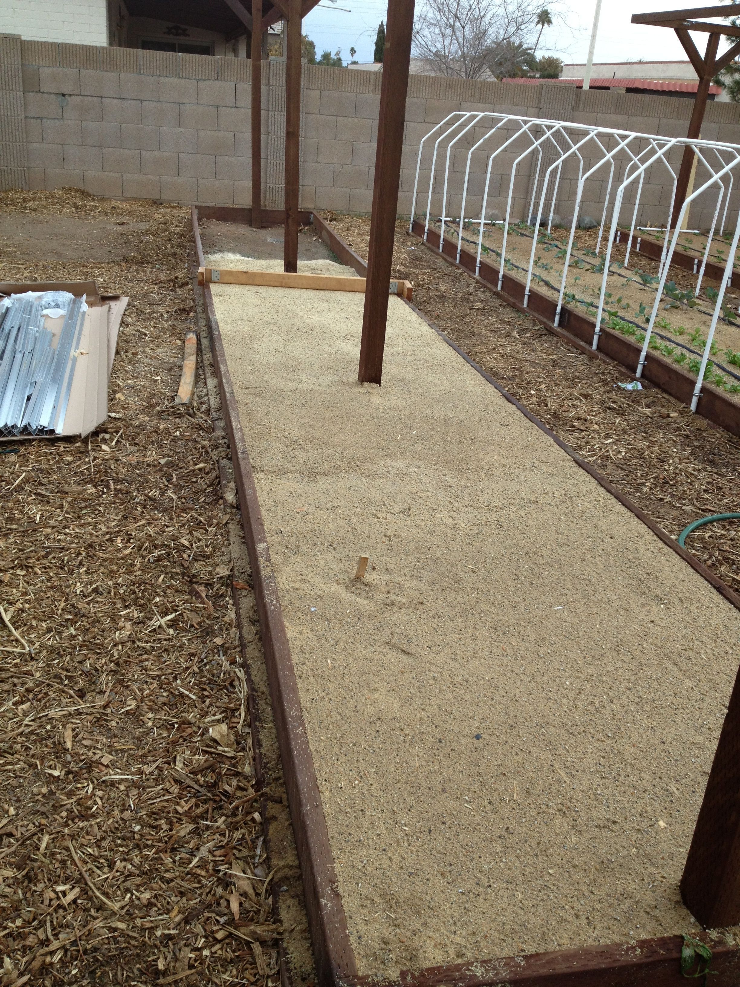 Almost done, then one 18" X 30' bed left.