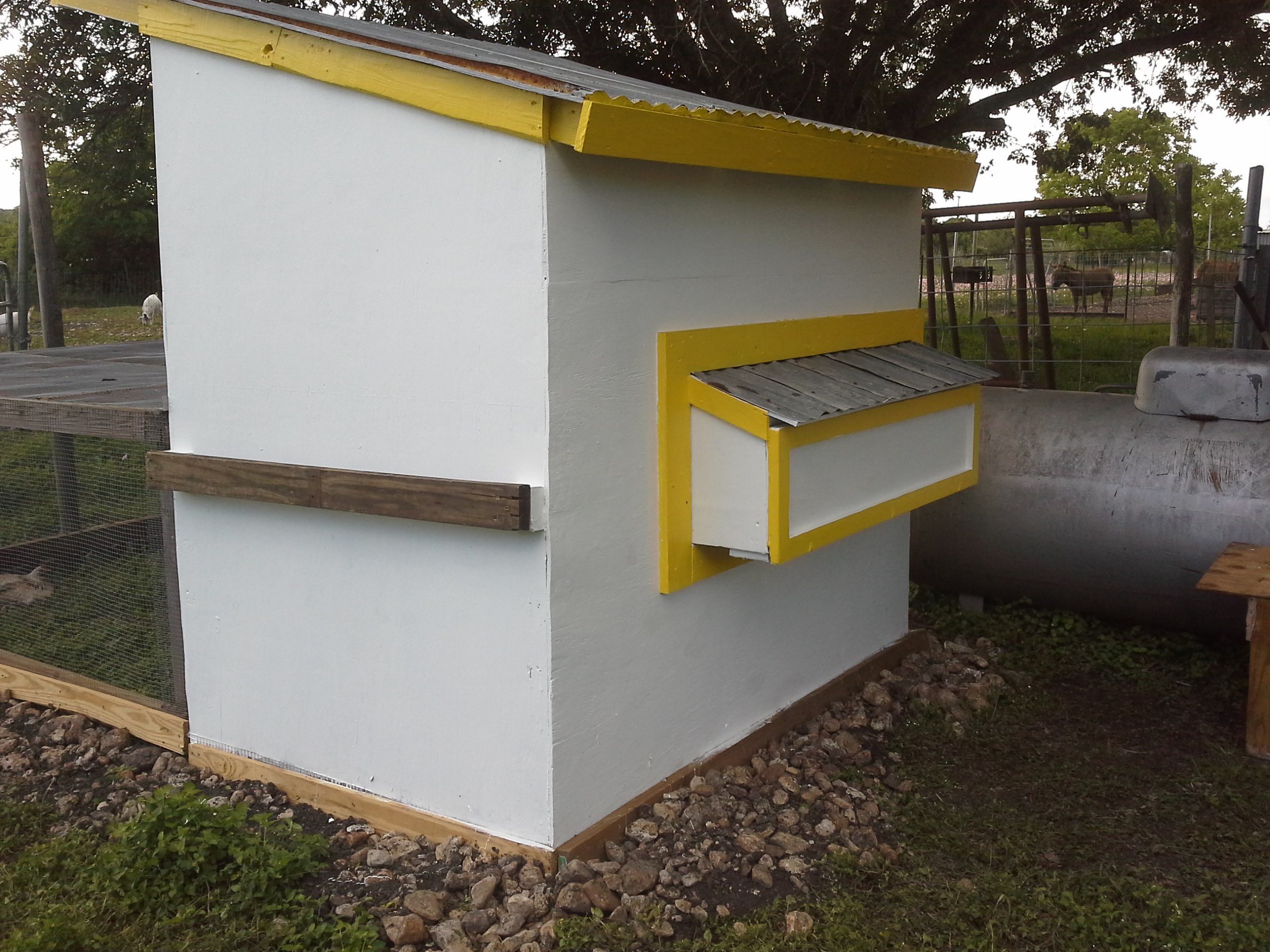 And adding an exterior accessible nest box