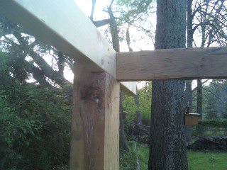 and the header over what will become the door