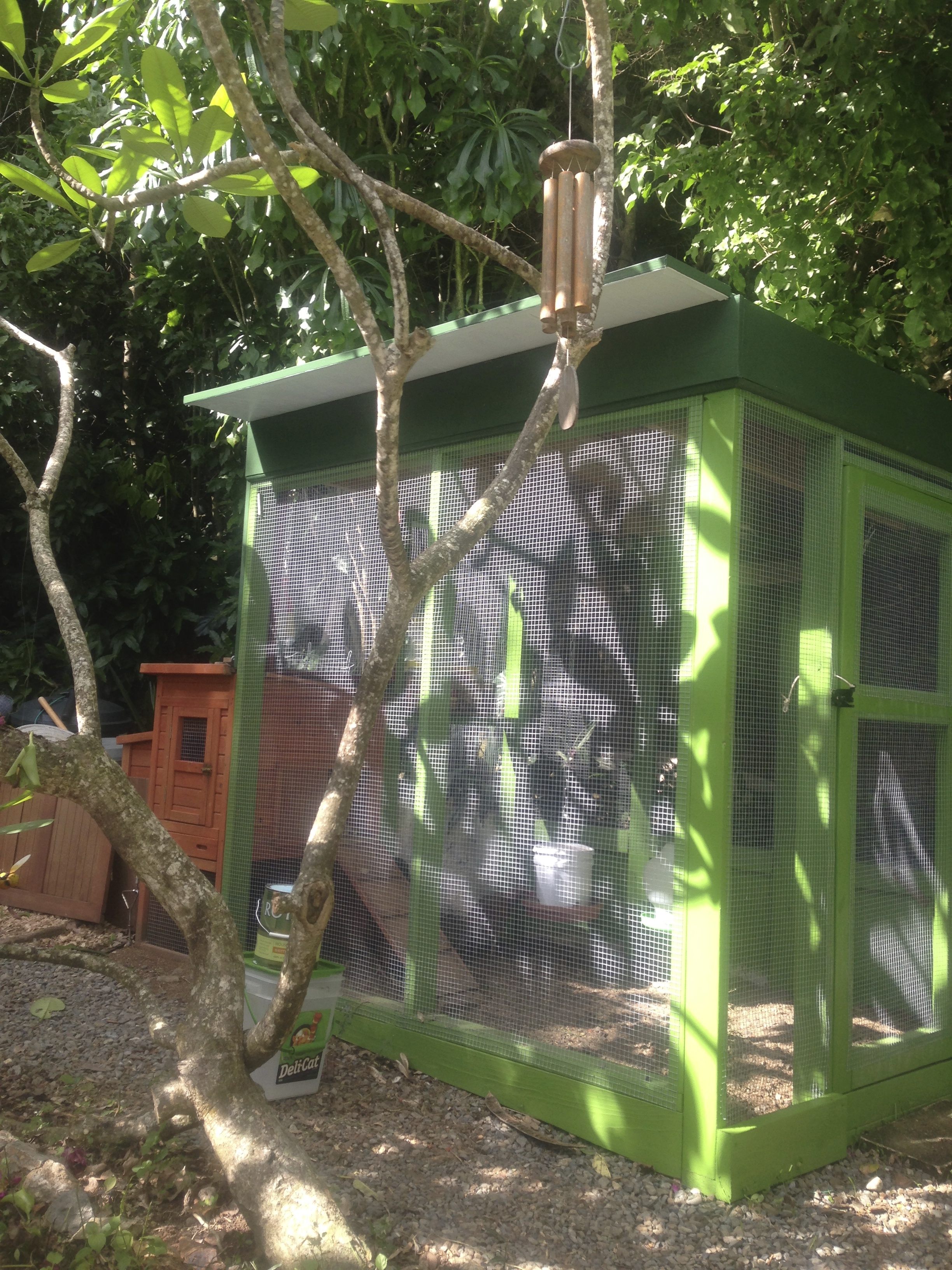 and then we rebuilt and added the green room