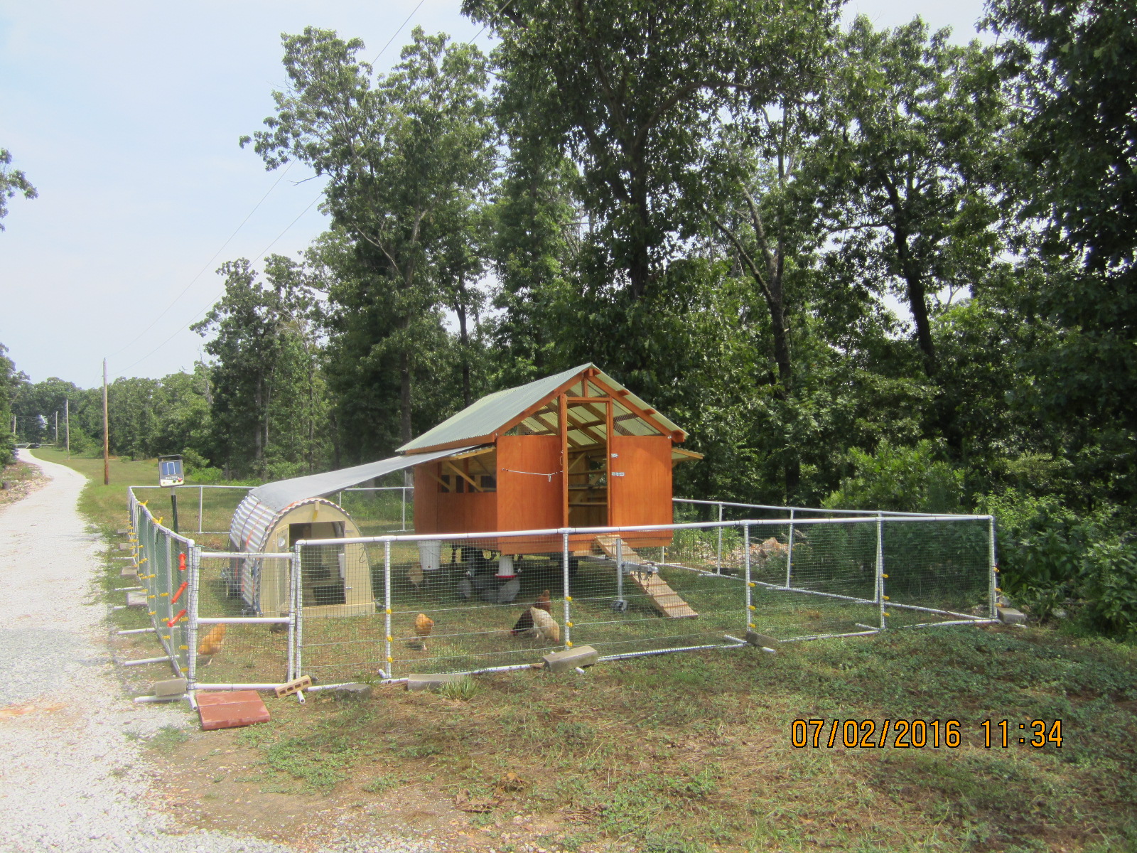 Another view and added tarp for extra shade.