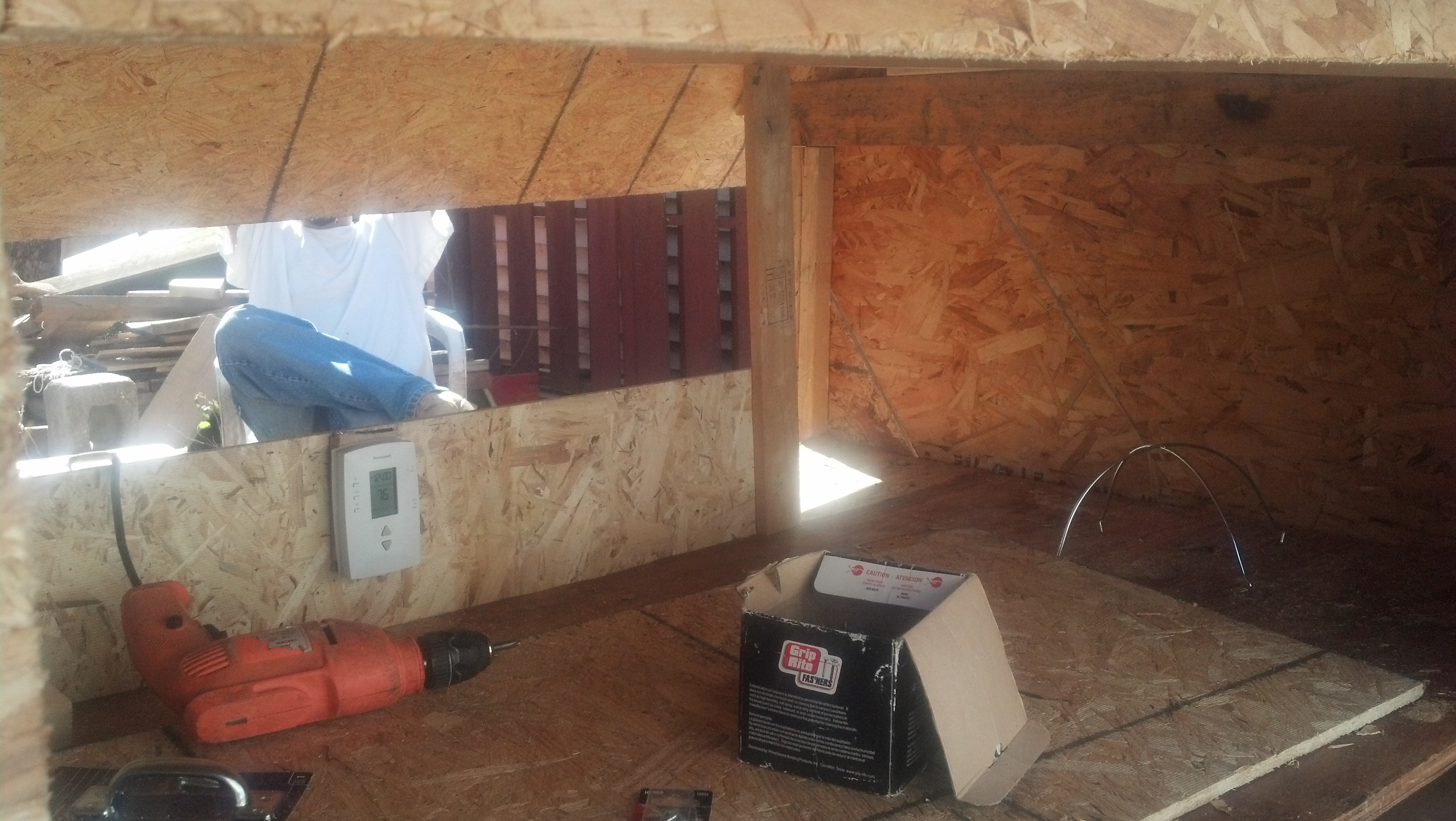 Another view of the inside of the coop