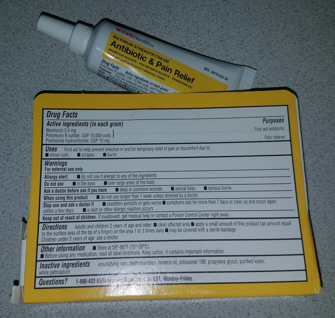 Antibiotic & Pain Relief