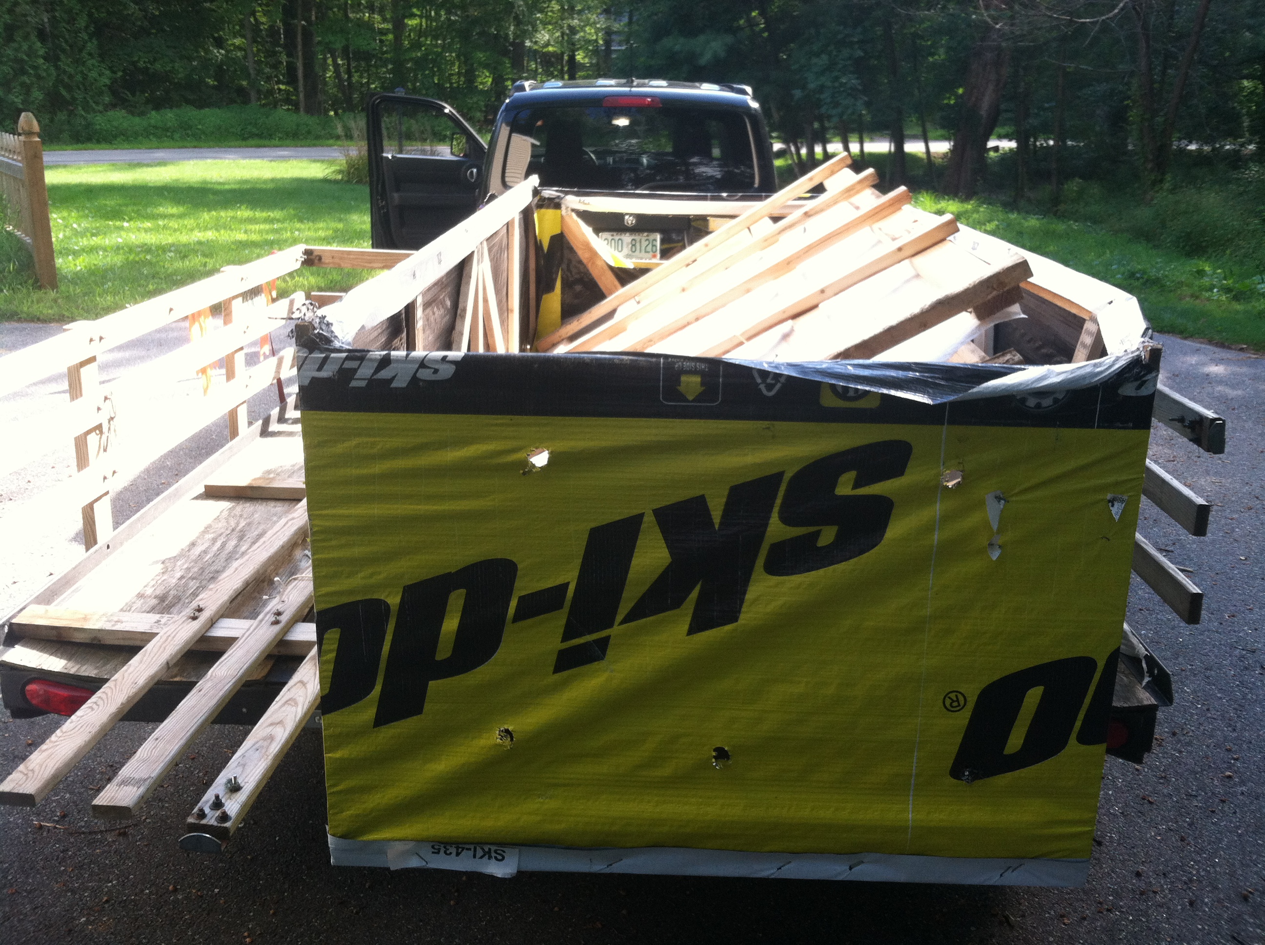 atv and snowmobile crates for free.  Great free lumber!