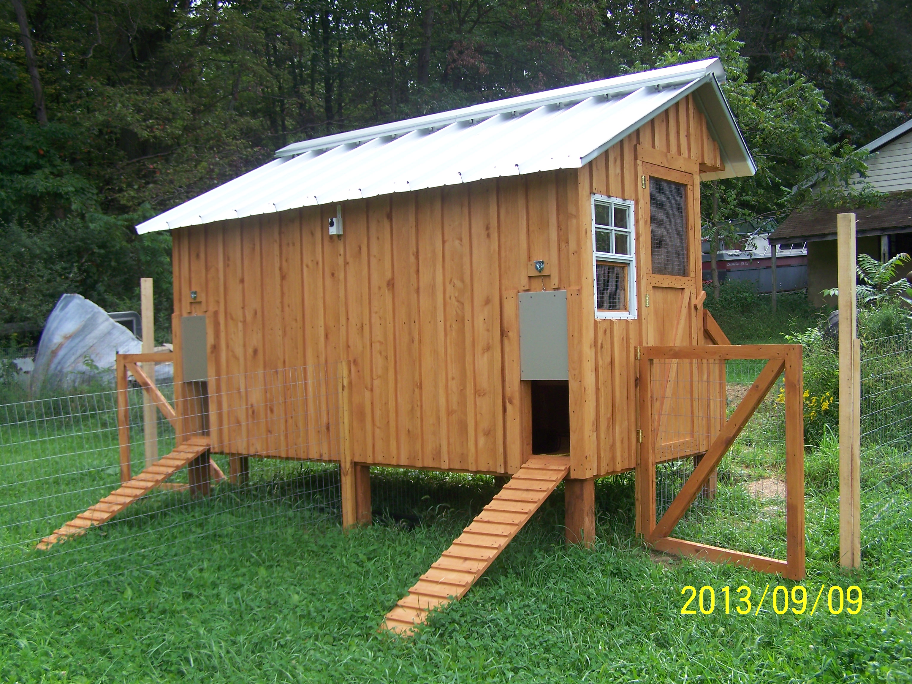 Automatic electric coop doors BackYard Chickens Learn How to Raise