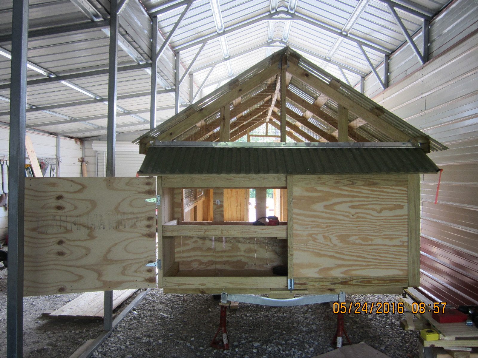Back door to nest box area