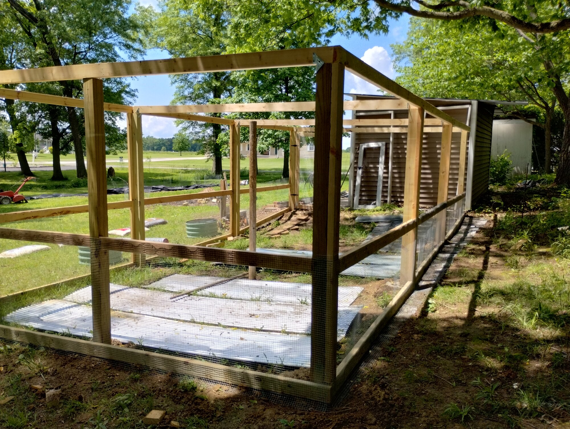 Back side, free metal roofing