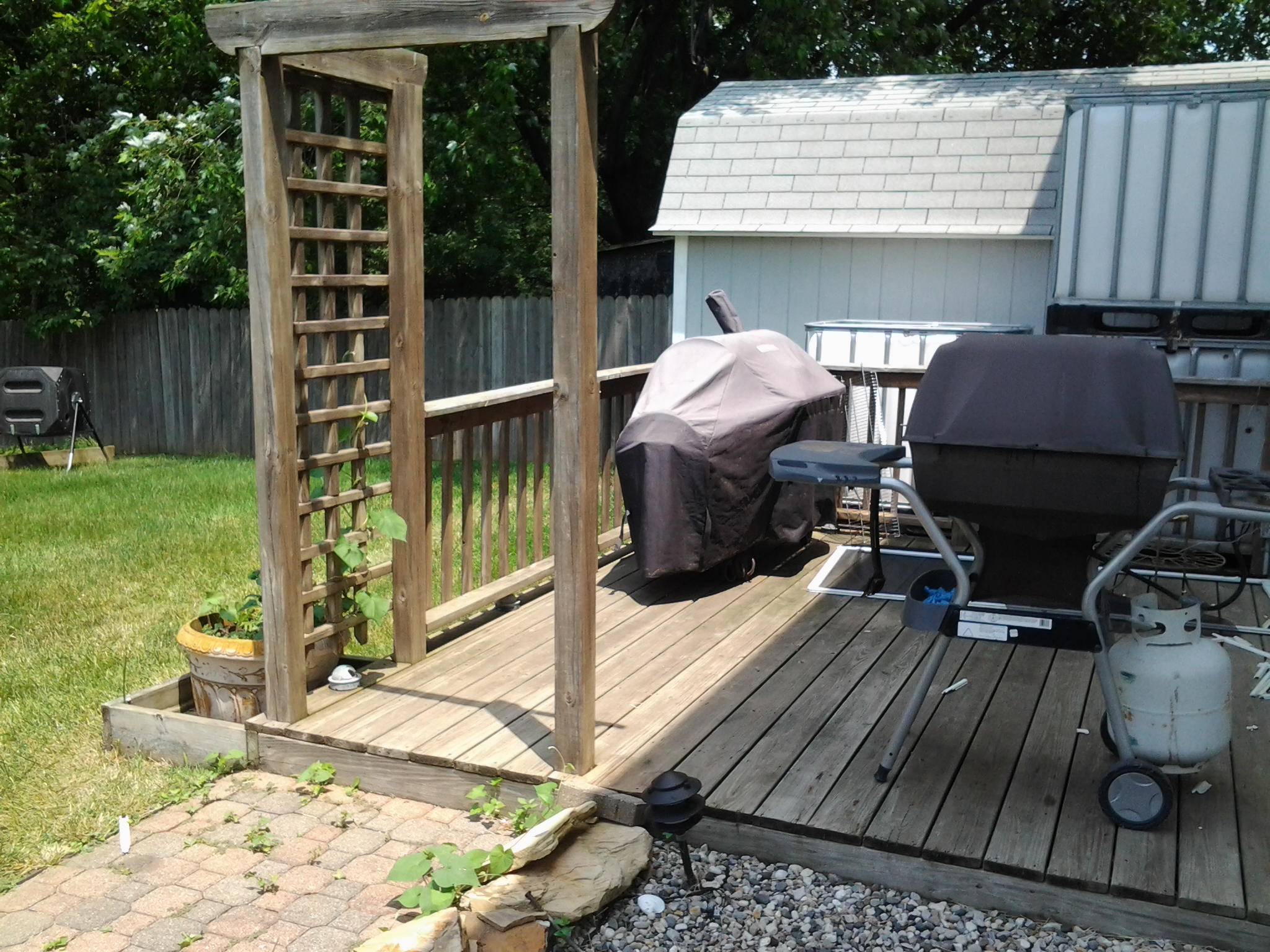 Back yard panorama for reference 6