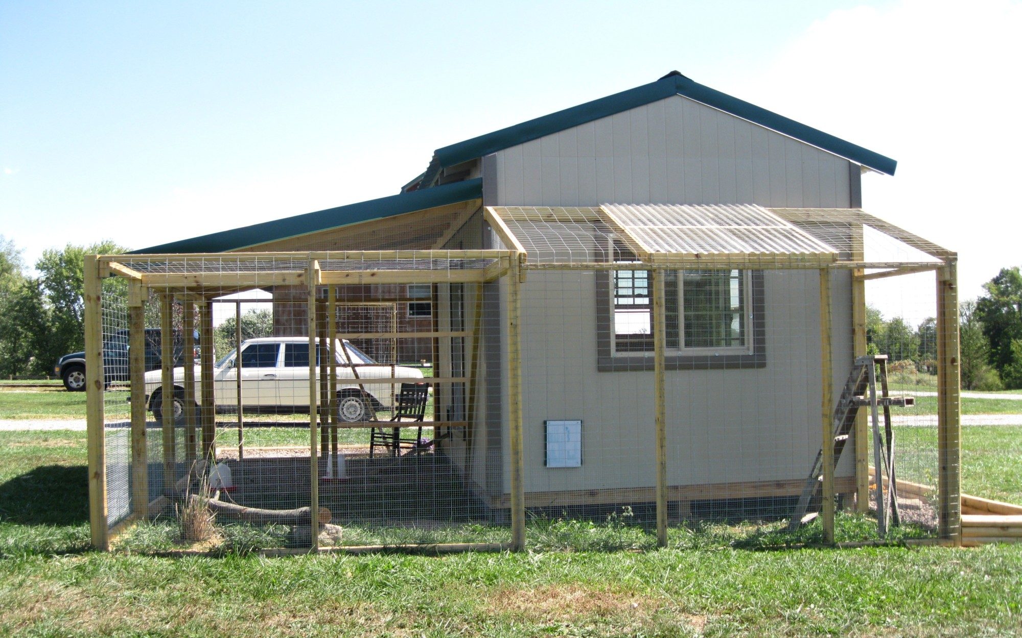 Backside of Serama Shack