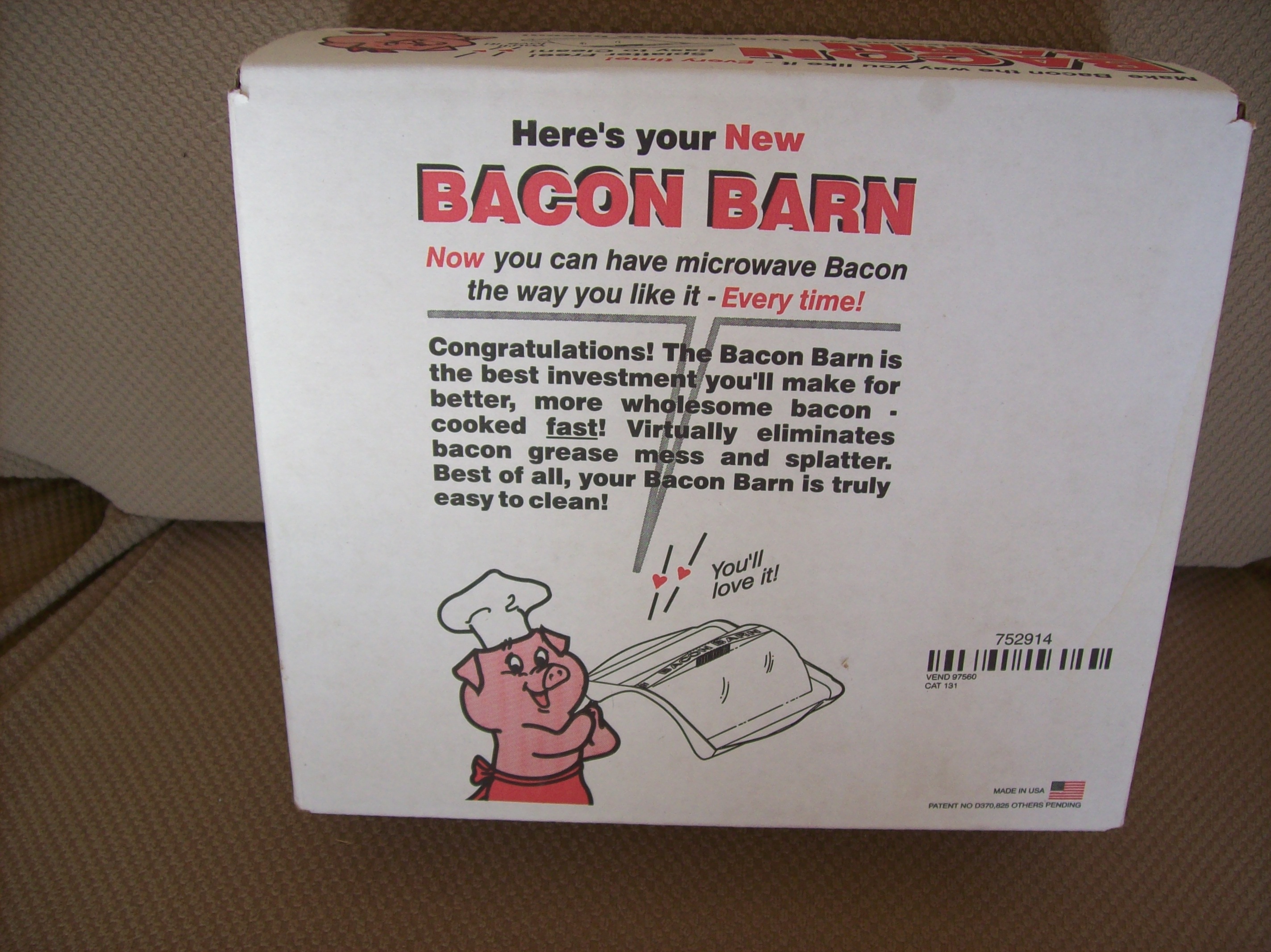 Bacon Barn  Microwave cooker