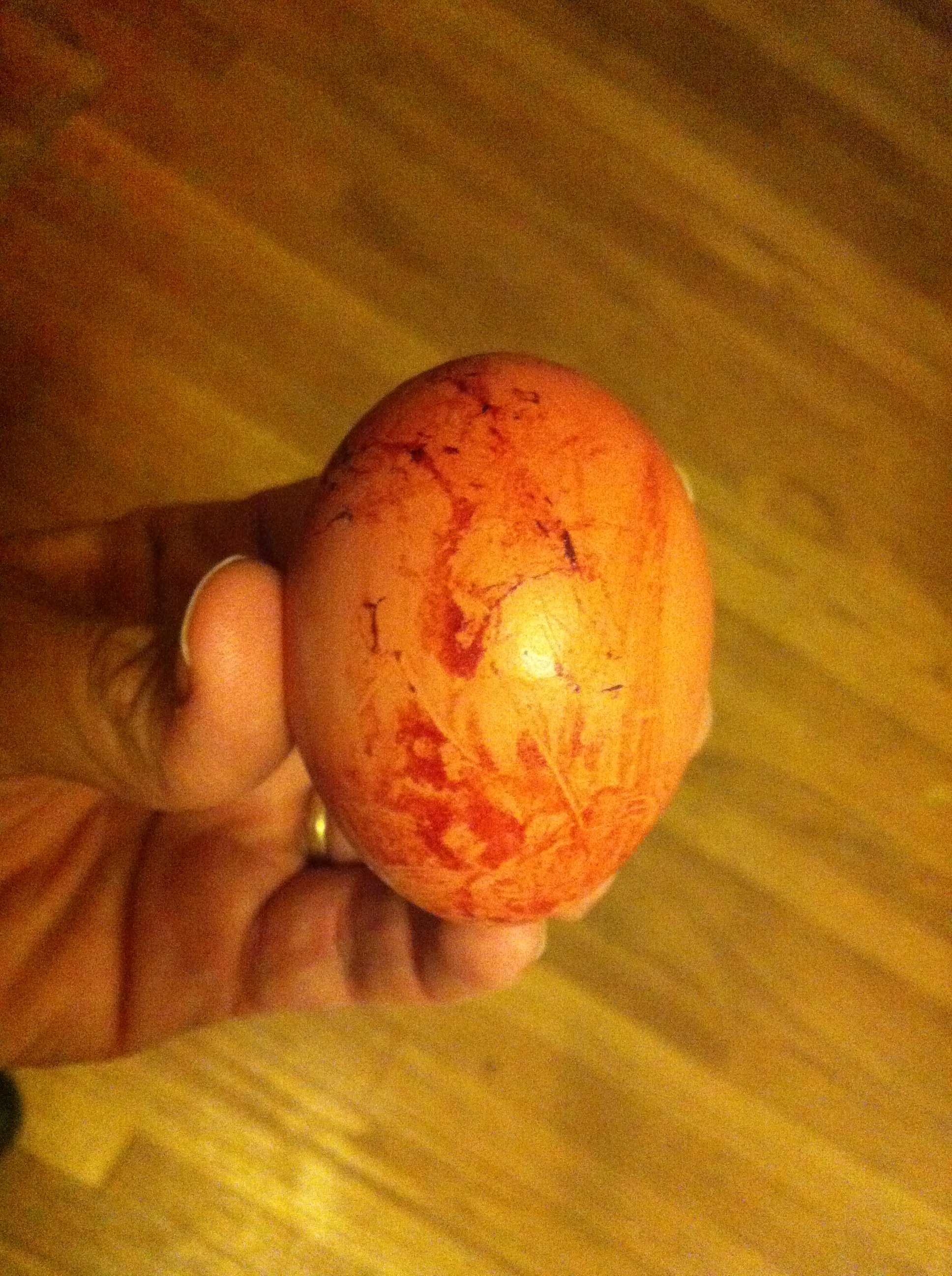 Bloody egg?