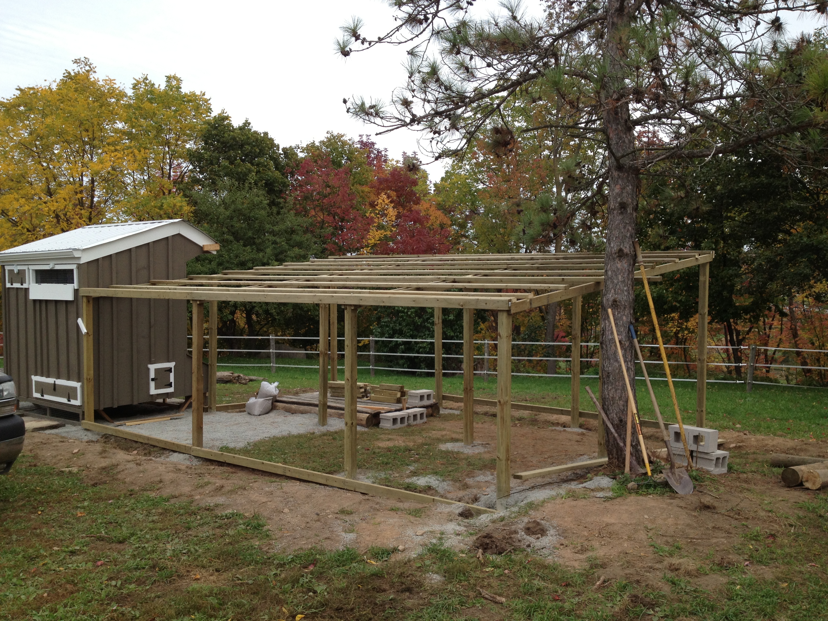 boards are installed and ready for the metal roof panels (when I find some)