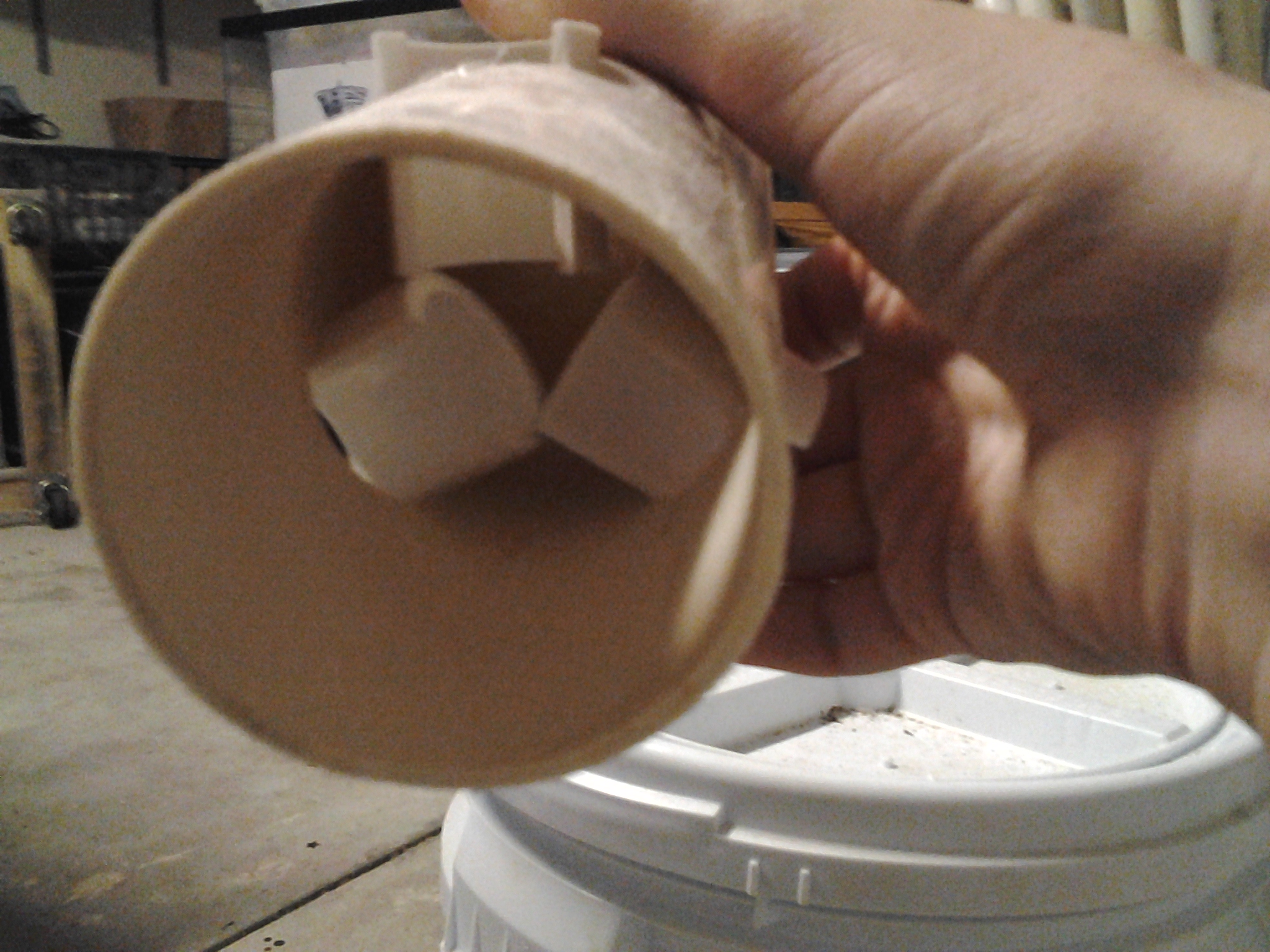 Bottom view of the port pieces just set in place and not glued yet.