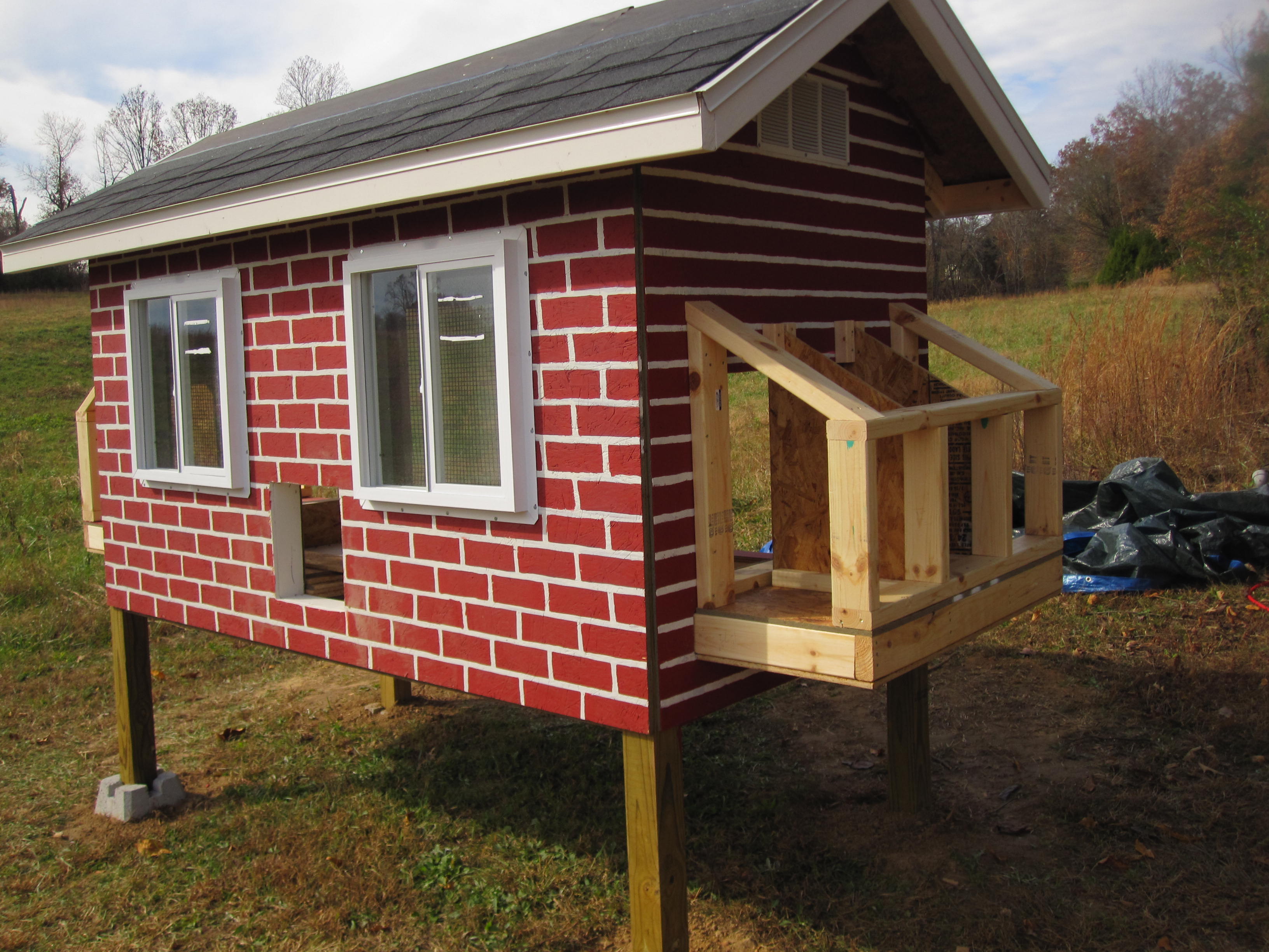 Building nesting boxes in place
