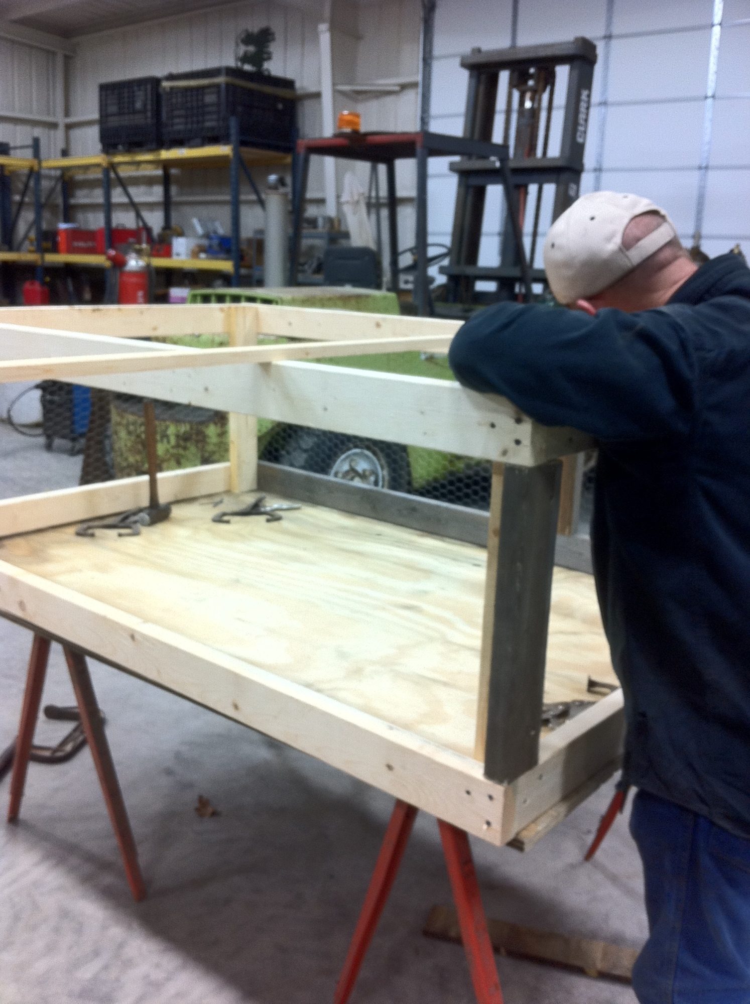 Building our brooder pen