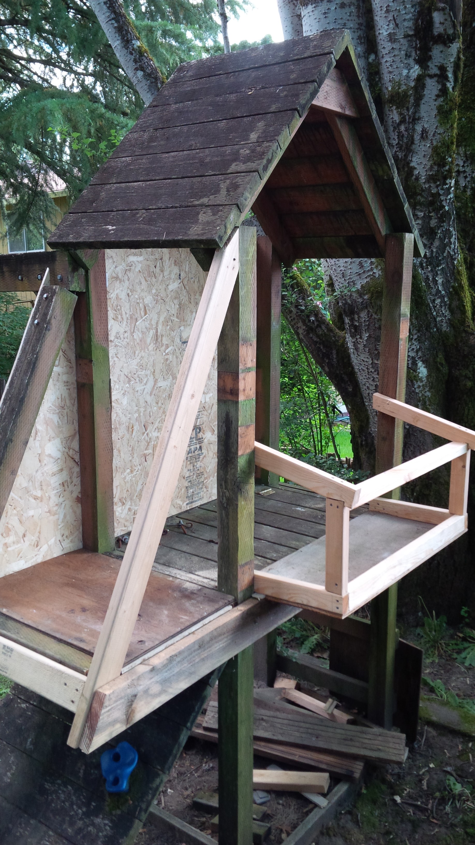 Building the nesting boxes.