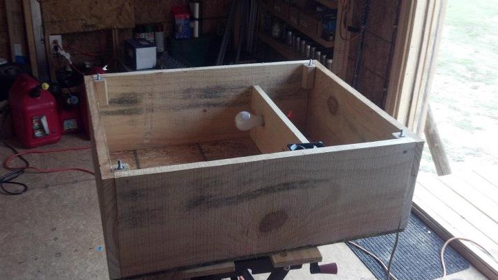 Built from rough sawn pine lumber