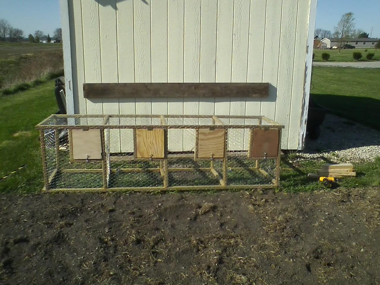 cages ready to be installed