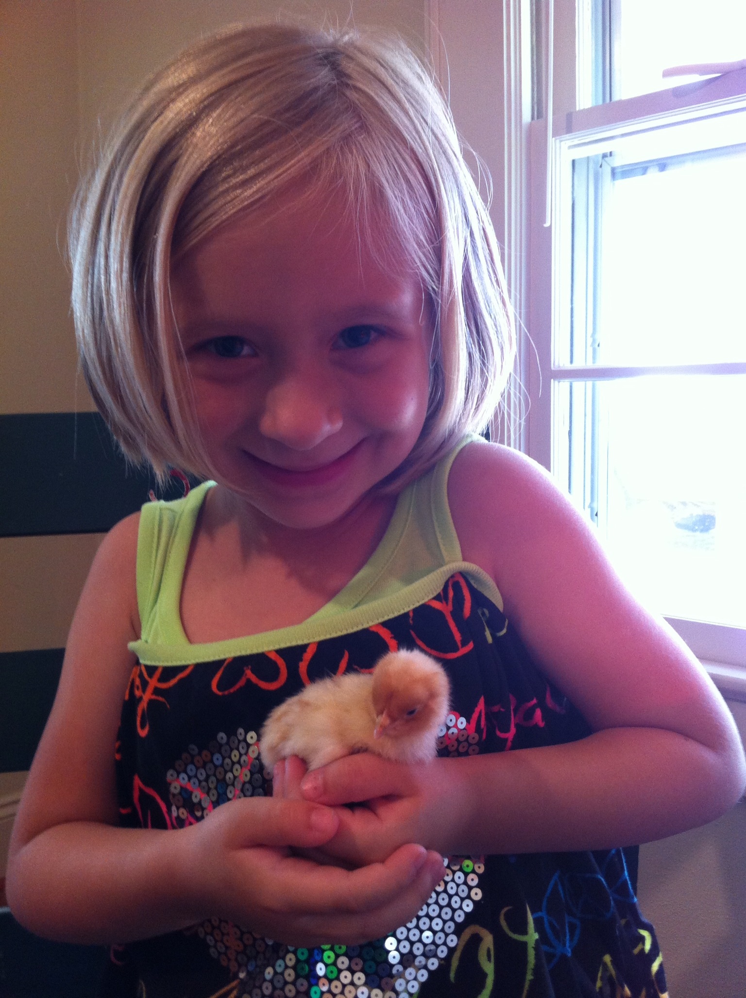Caits and one of her new chicks