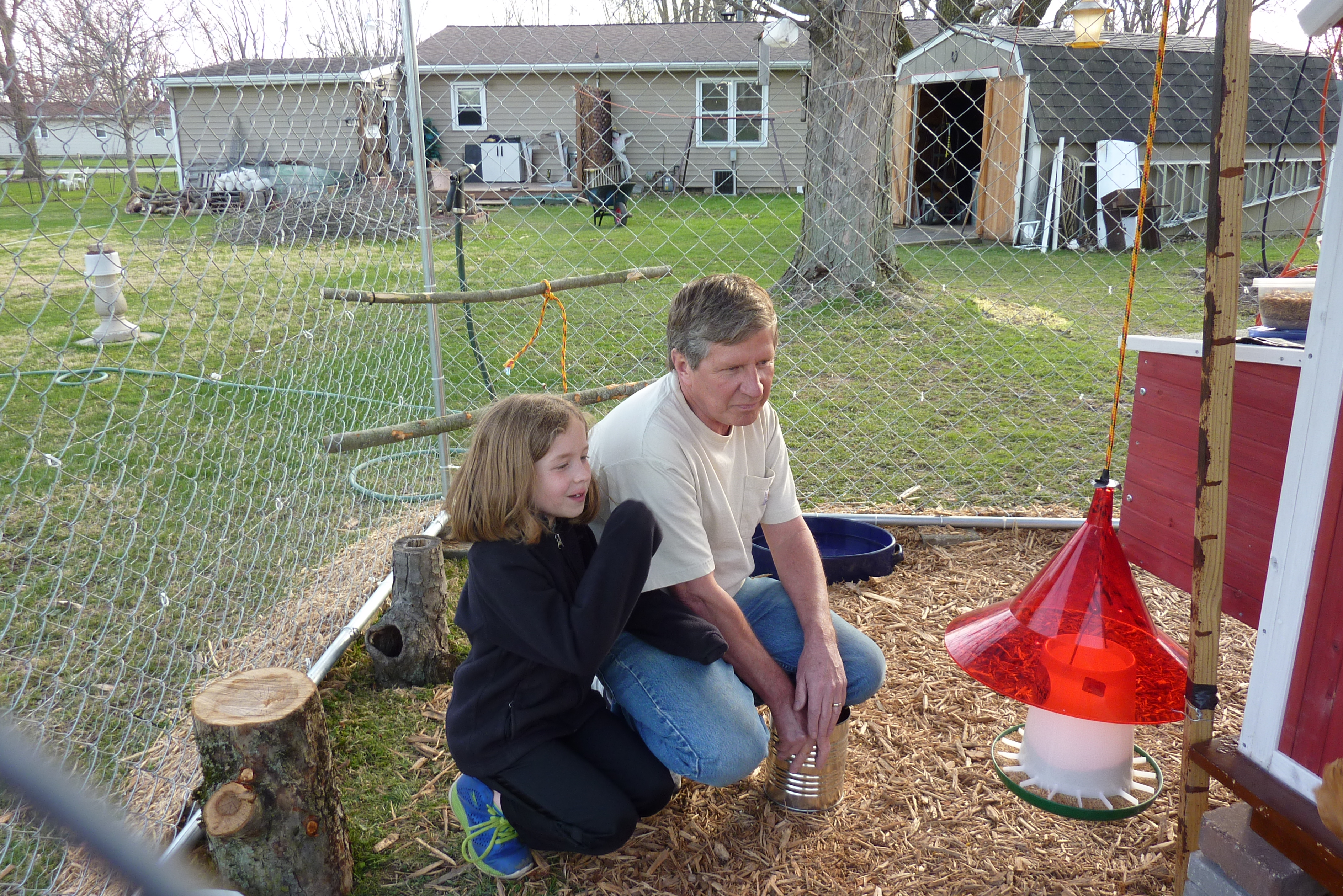 Cami & Pappy in the Chickle's new home......