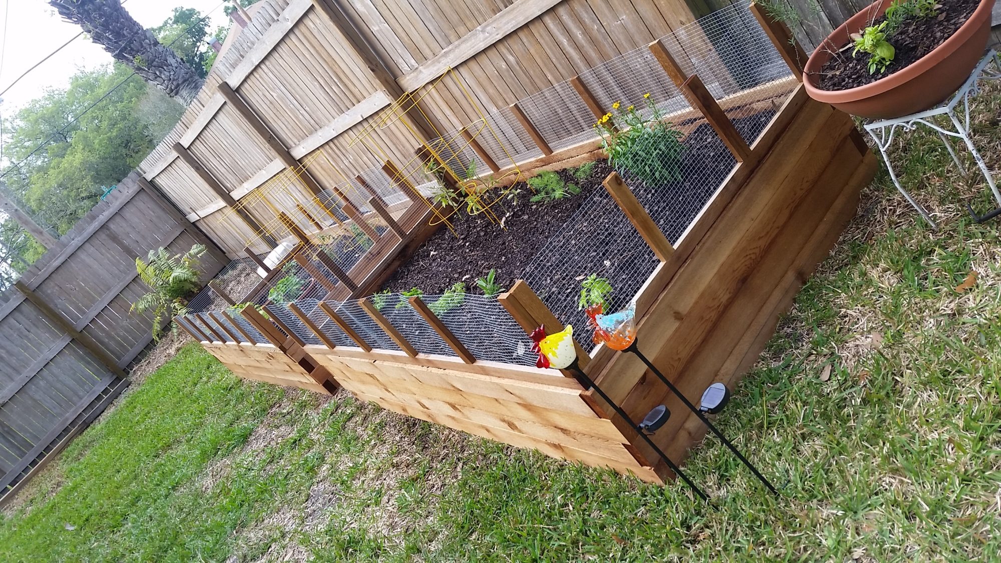 Cedar used and handmade by a neighbor!