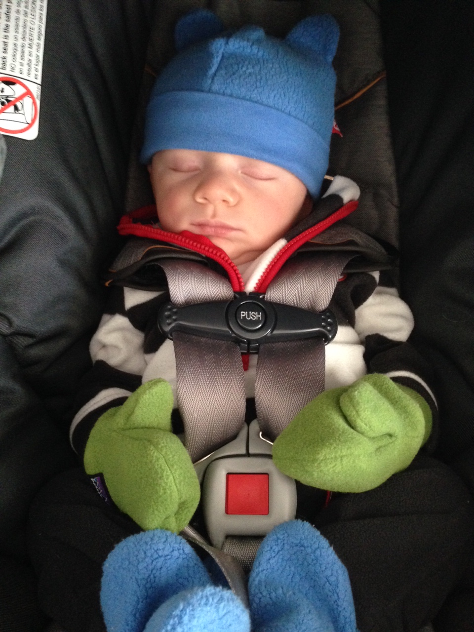 Chandler in his snowsuit