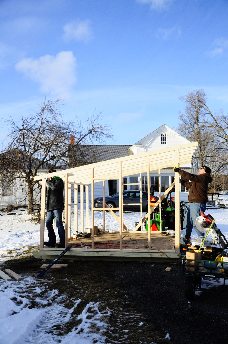 Chicken coop in progress! Feb 2012