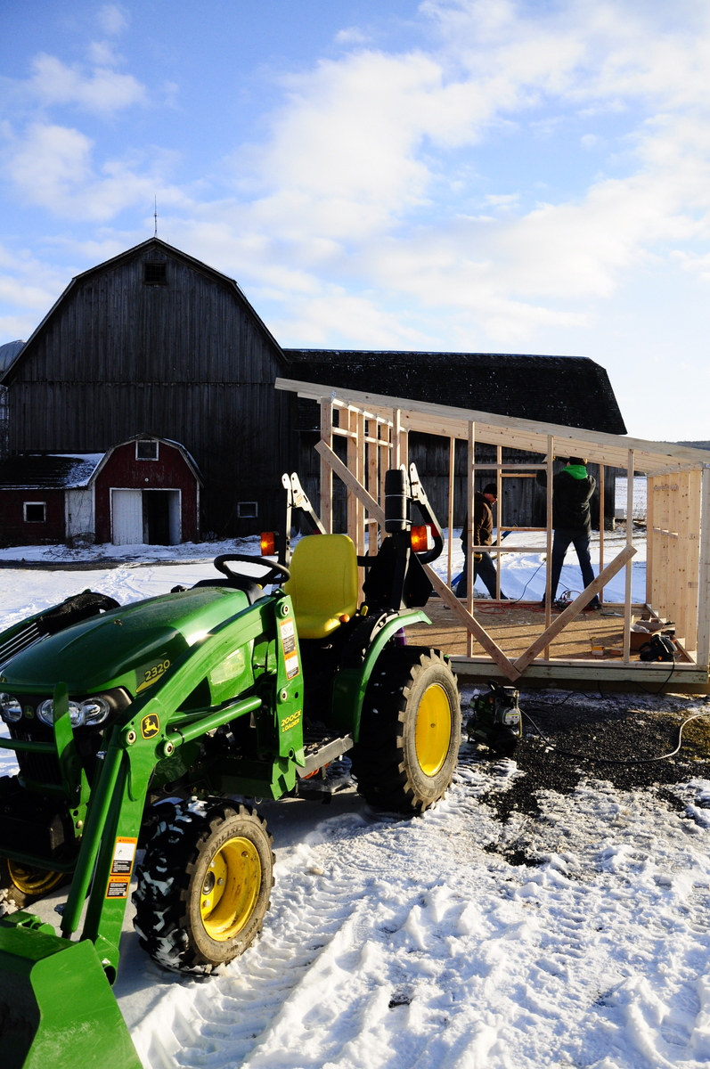 Chicken coop in progress! Feb 2012
