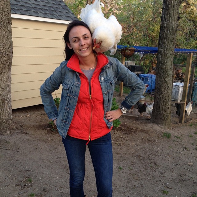 Chicken coop & run are behind me.