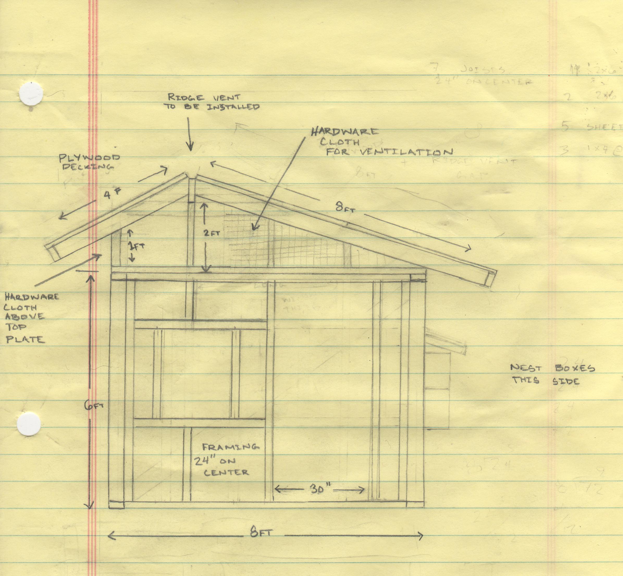 Chicken Coop Sketch