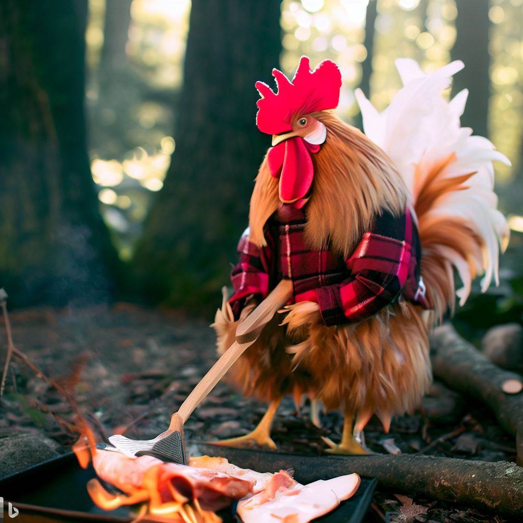 Chicken Making Breakfast 100.jpg