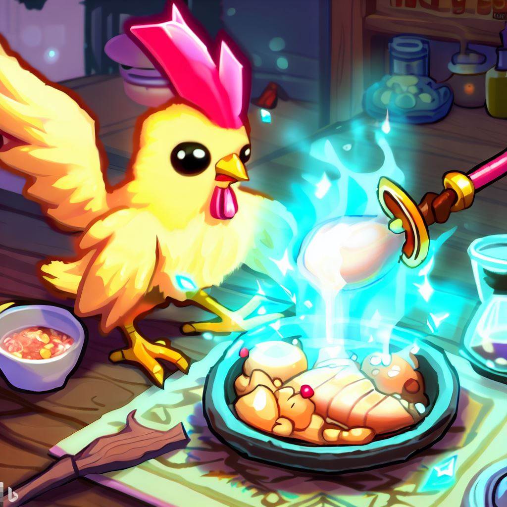 Chicken Making Breakfast 150.jpg