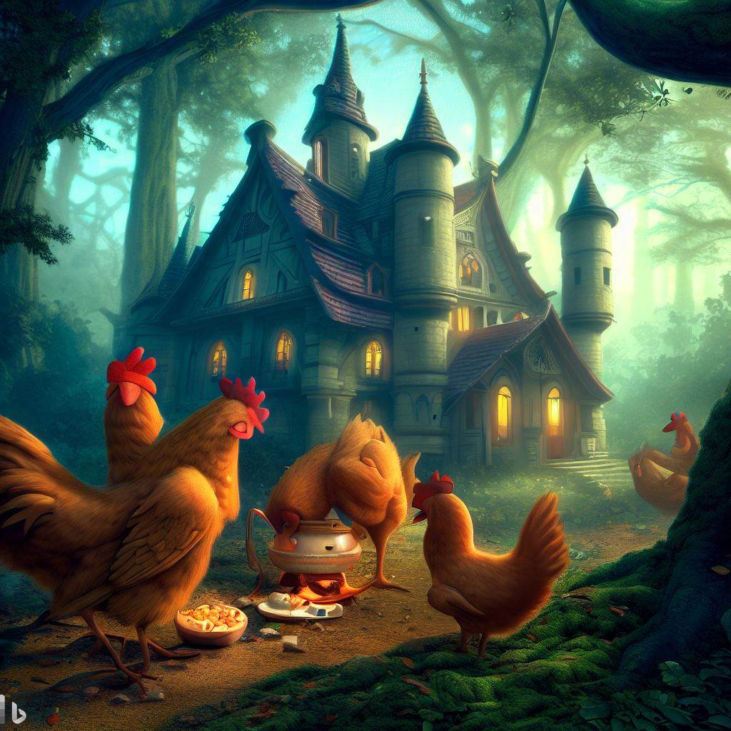 Chicken Making Breakfast 450.jpg