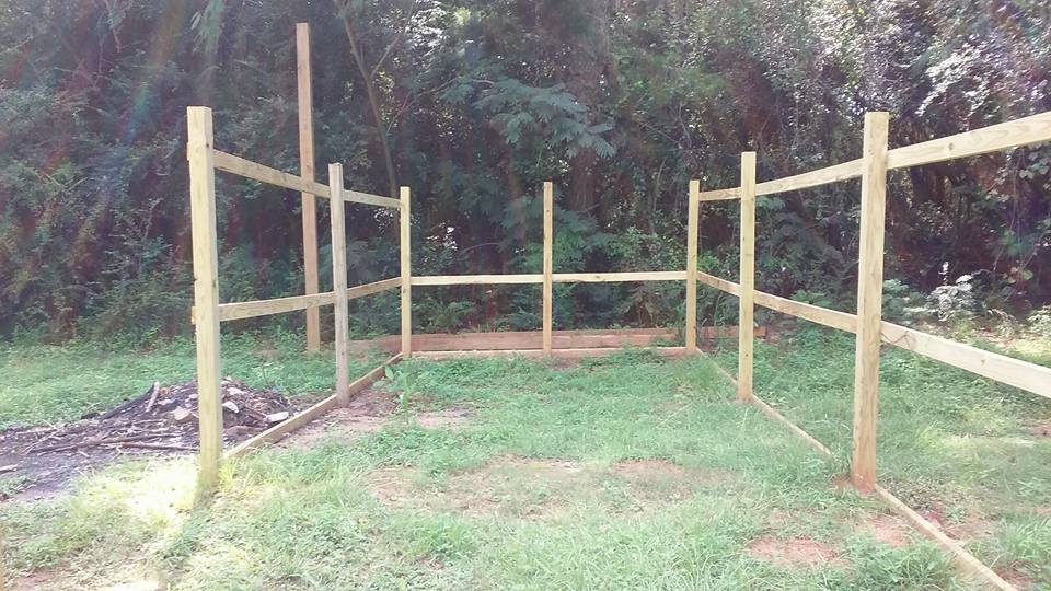 chicken run is 40 x 12 still in process used 4x4x8 and 2x4x10 will use hardware cloth to finish