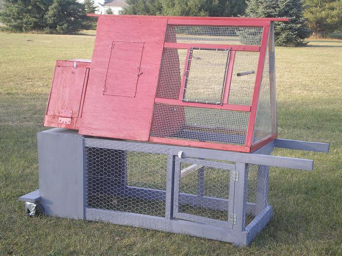 Chicken tractor and removable brooder 
two coop in one