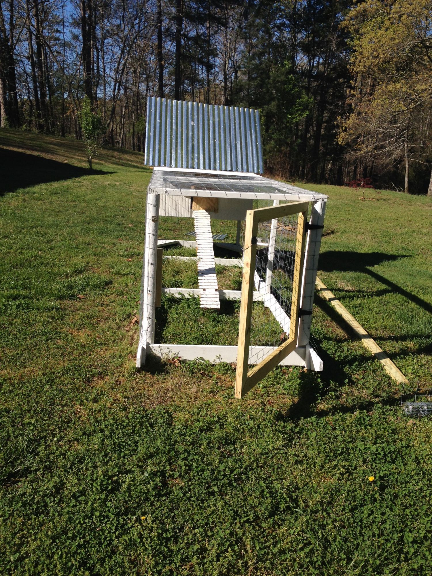 Chicken tractor my buddy and I built.